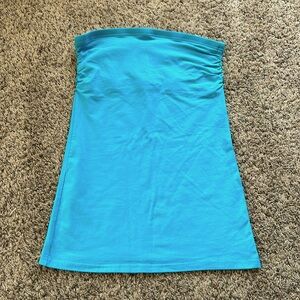 Vanity Tube Top Turquoise with built in shelf bra - Like New